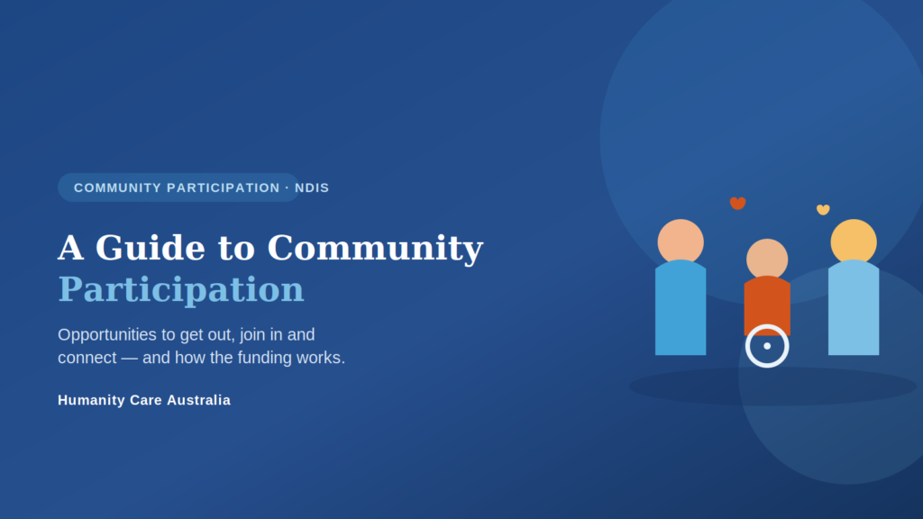 A Guide to Community Participation Opportunities (NDIS) - Humanity Care ...