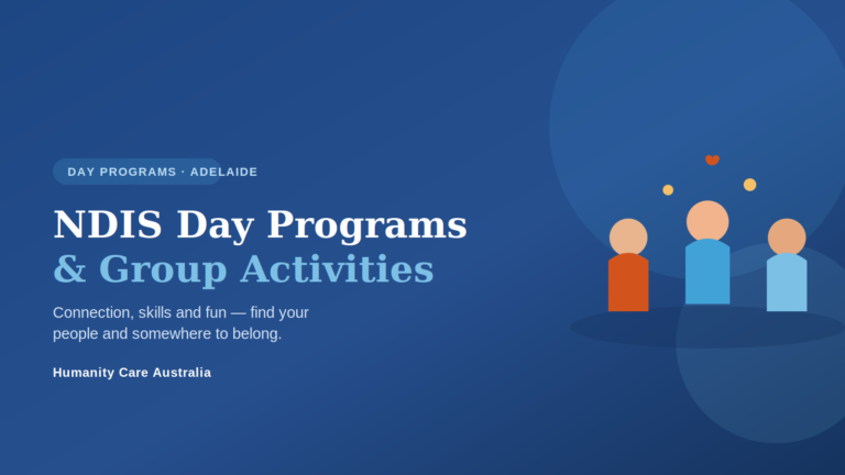 NDIS day programs in Adelaide — a group of participants enjoying social activities together