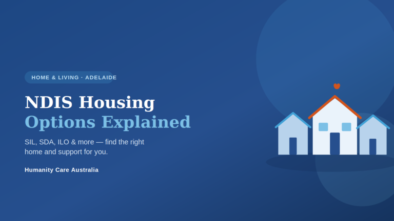 NDIS housing options in Adelaide — a cluster of homes representing SIL, SDA, ILO and other supported living choices
